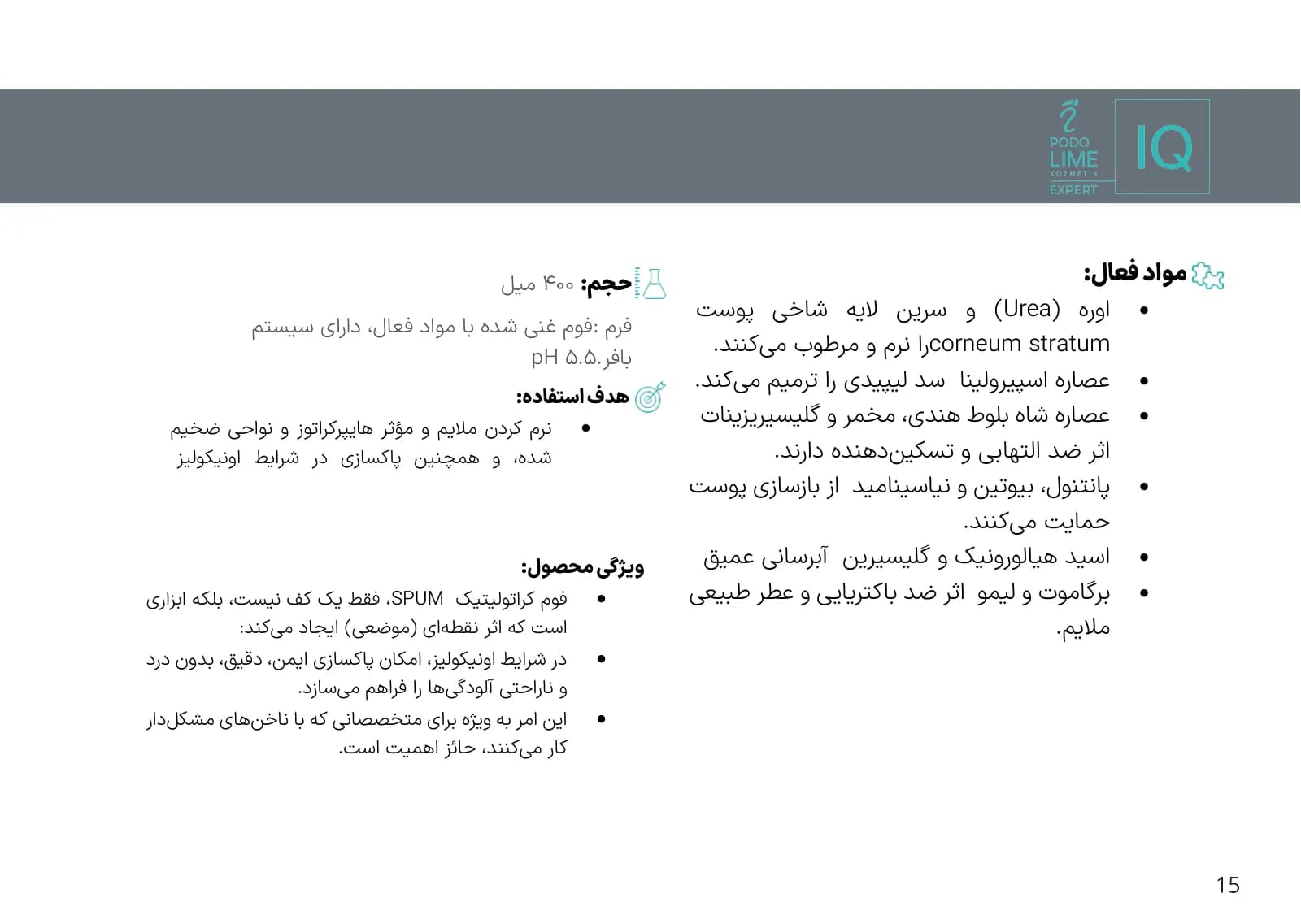 صفحه ۱۵ کاتالوگ پودولایم